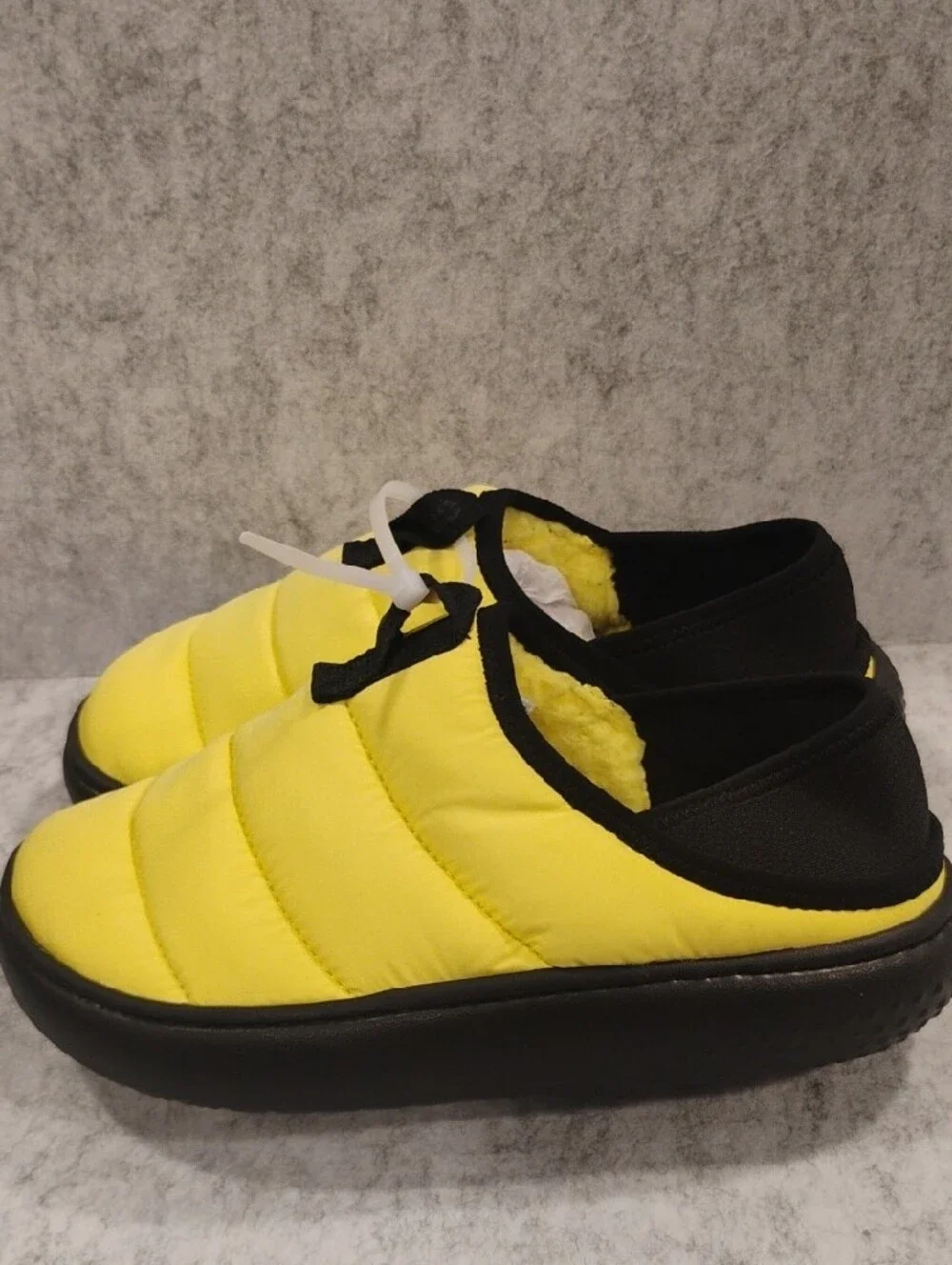 Yellow Kids Puffer Slip-On Shoes
